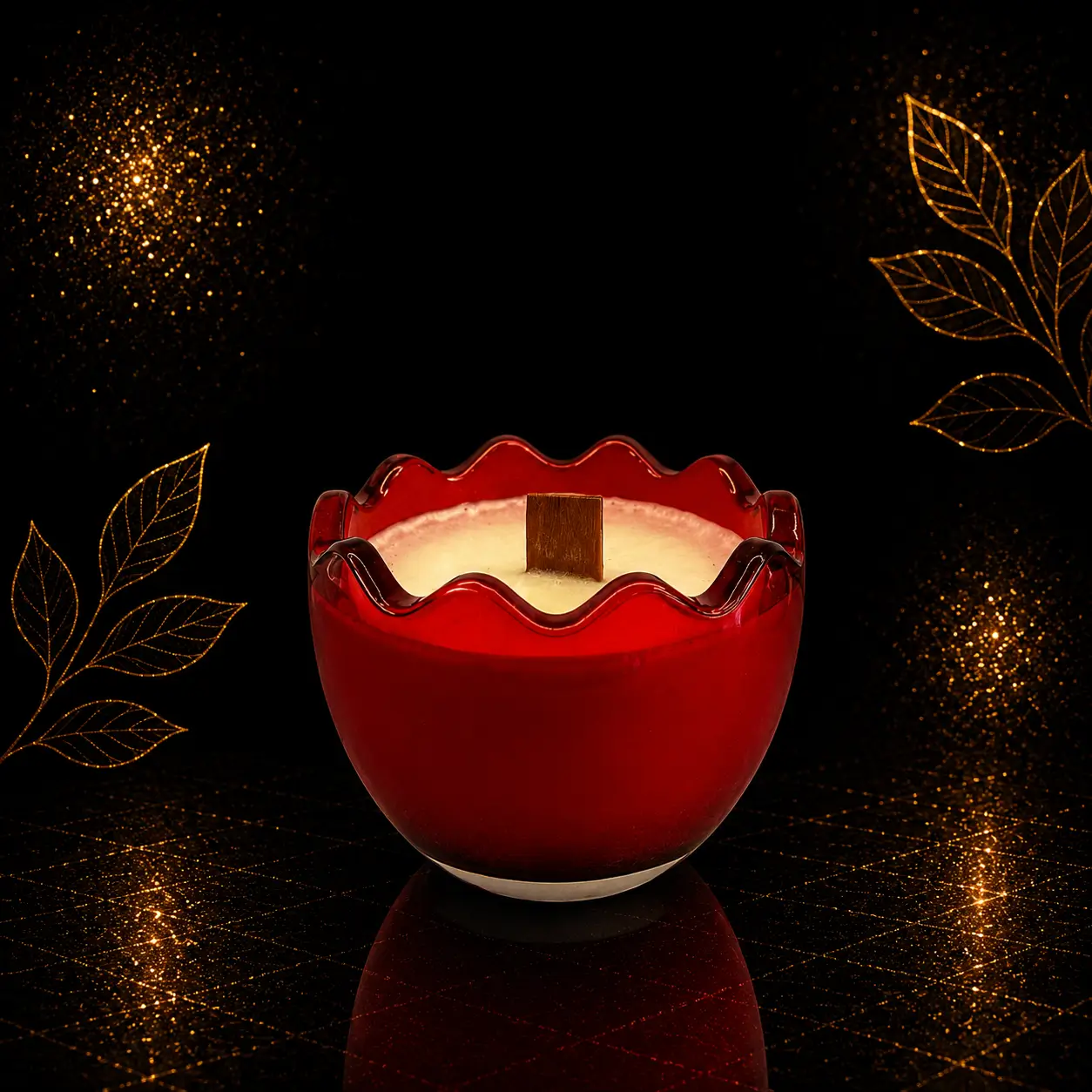 Red Glow Egg Κερί - Image 2