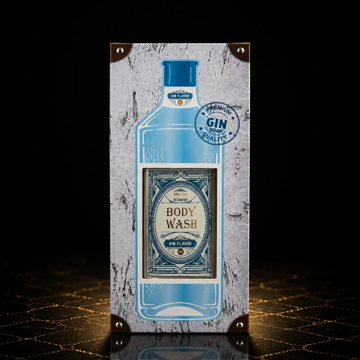 Gin Bottle Body Wash Gift Set