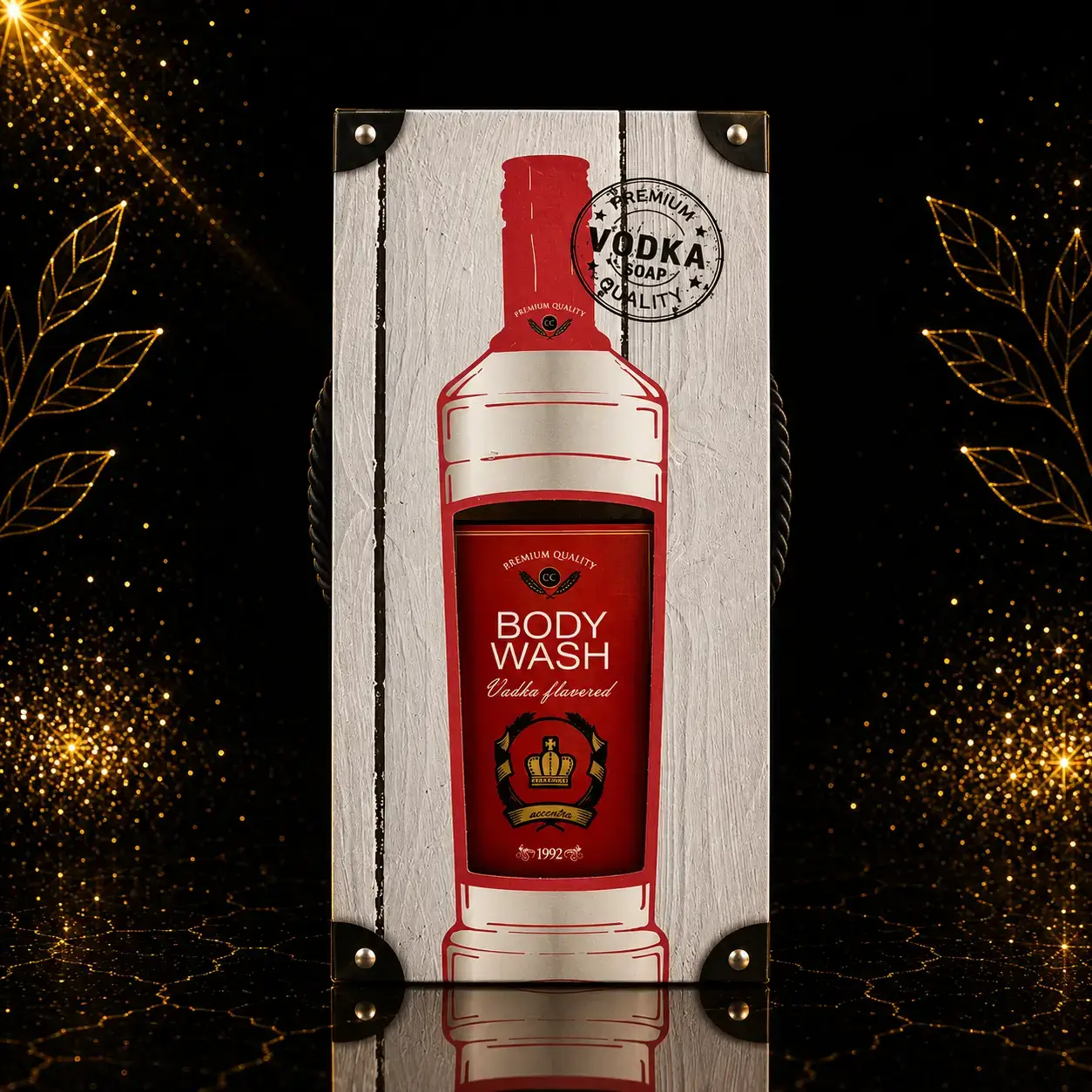 Vodka Bottle Body Wash Gift Set