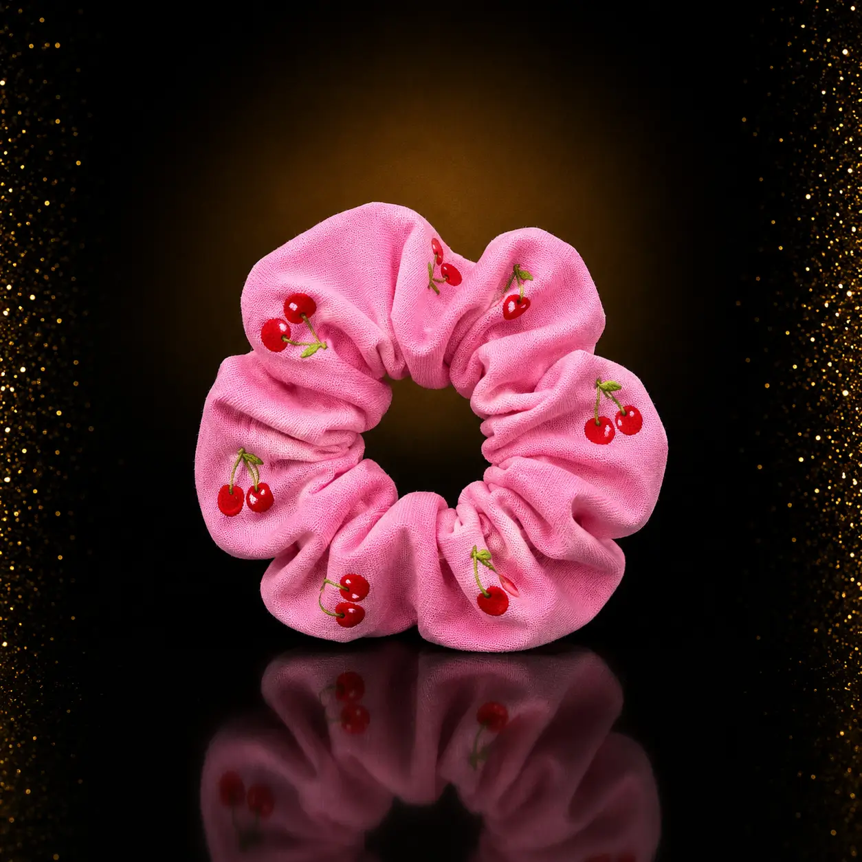 Cherry Bloom Scrunchie